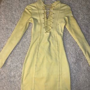 Yellow mini Oh Polly dress size 4 US